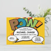 Baptisme Christening Moderne Comic Gender Neutral Kaart (Staand voorkant)