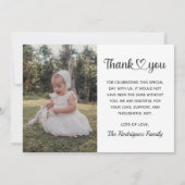 Baptisme Christening Religieuze Communie Christeli Bedankkaart (Achterkant)