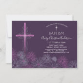 Baptisme, Christening Uitnodiging - Meisje, Aangep (Voorkant)