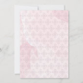 Baptisme, Christening Uitnodiging, trendy waterver Kaart (Achterkant)