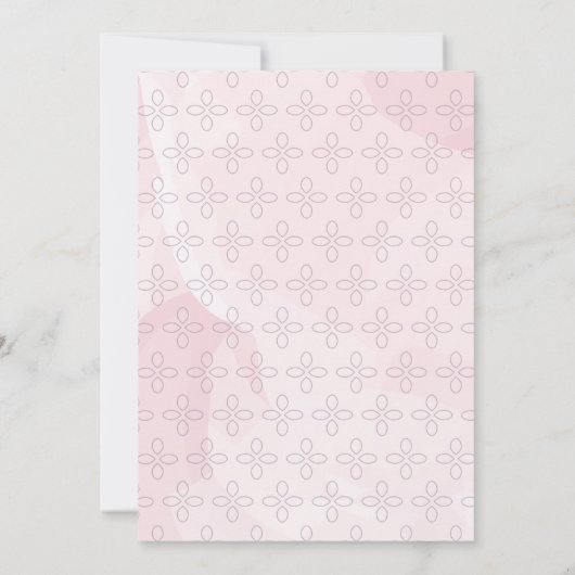 Baptisme, Christening Uitnodiging, trendy waterver Kaart (Achterkant)