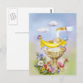 Baptisme, christenuitnodiging briefkaart (Voorkant / Achterkant)