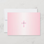 Baptisme Communitybevestiging Meisje Floral FOTO Bedankkaart (Achterkant)