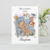 Baptisme/Cristening-uitnodiging Kaart (Staand voorkant)