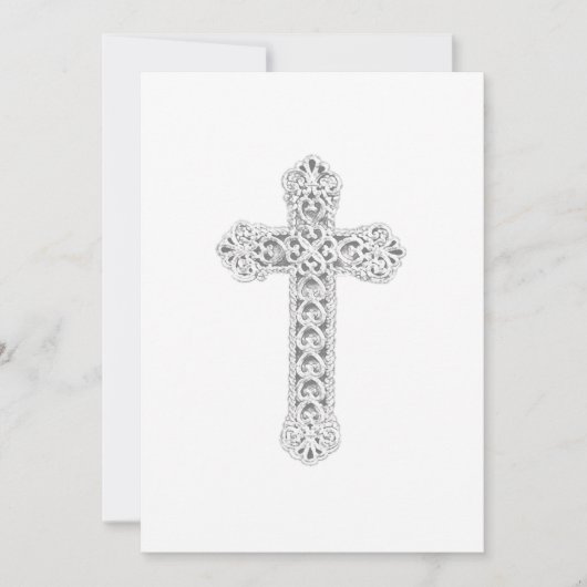 Baptisme  Cross Kaart (Voorkant)