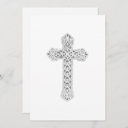 Baptisme  Cross Kaart (Voorkant / Achterkant)