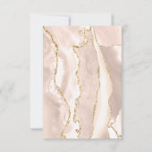 Baptisme dank je iory blush agate kaart (Achterkant)