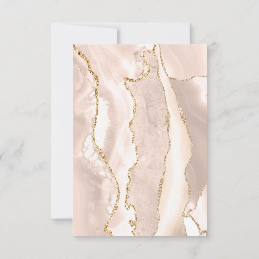 Baptisme dank je iory blush agate kaart (Achterkant)