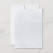 Baptisme dank je waterverf blauw kruis kaart (Achterkant)