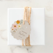 Baptisme delicate bouquet-welzijntags bedankjes labels (In situ)