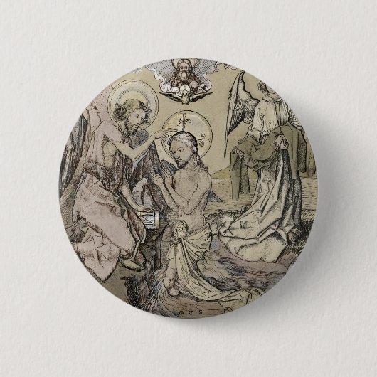 Baptisme - Die Taufe Christo Ronde Button 5,7 Cm (Voorkant)