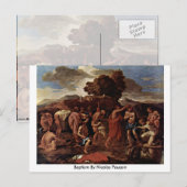Baptisme door Nicolas Poussin Briefkaart (Voorkant / Achterkant)