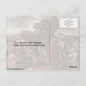 Baptisme door Nicolas Poussin Briefkaart (Achterkant)
