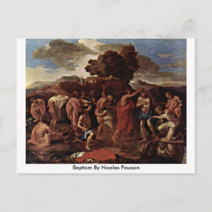 Baptisme door Nicolas Poussin Briefkaart