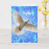 Baptisme Dove Wenskaart Kaart (Gele Bloem)