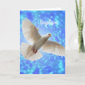 Baptisme Dove Wenskaart Kaart (Voorkant)