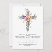 Baptisme Dusty Pink Rose Greenery Eucalyptus Kaart (Voorkant)