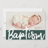 Baptisme | Eenvoudige, moderne aangepaste foto Magnetische Uitnodiging (Voorkant)