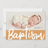 Baptisme | Eenvoudige, moderne aangepaste foto Magnetische Uitnodiging (Voorkant)