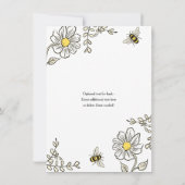 Baptisme en de eerste verjaardag van de zonnige bi kaart (Achterkant)