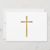 Baptisme en eerste geboorte fotouitnodiging kaart (Achterkant)