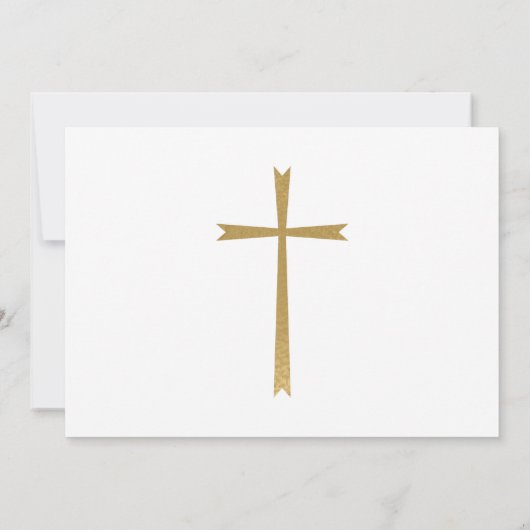 Baptisme en eerste geboorte fotouitnodiging kaart (Achterkant)