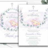 Baptisme en eerste uitnodiging voor de geboorte va