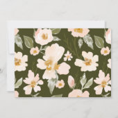 Baptisme en Waterverf van 1 oktober Florals Foto Kaart (Achterkant)