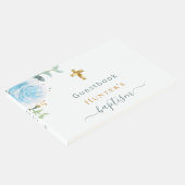 Baptisme eucalyptus blue florale foto gastenboek (Hoek)