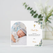 Baptisme eucalyptus boogfoto bedankt (Staand voorkant)