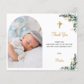 Baptisme eucalyptus boogfoto bedankt (Voorkant)