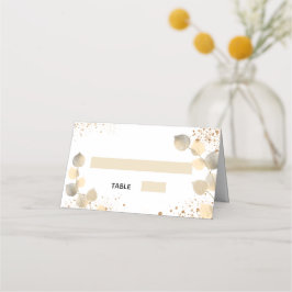 Baptisme eucalyptus golden glitter sparren plaatskaartje