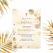 Baptisme eucalyptus greenery glitter cross-gouden kaart