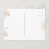 Baptisme eucalyptus greenery Gold cross script Uitnodiging Briefkaart (Achterkant)