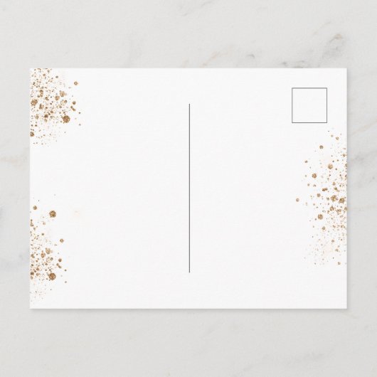 Baptisme eucalyptus greenery Gold cross script Uitnodiging Briefkaart (Achterkant)