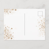 Baptisme eucalyptus greenery Gold-uitnodiging Briefkaart (Achterkant)