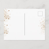 Baptisme eucalyptus greenery roos goudbloem uitnodiging briefkaart (Achterkant)