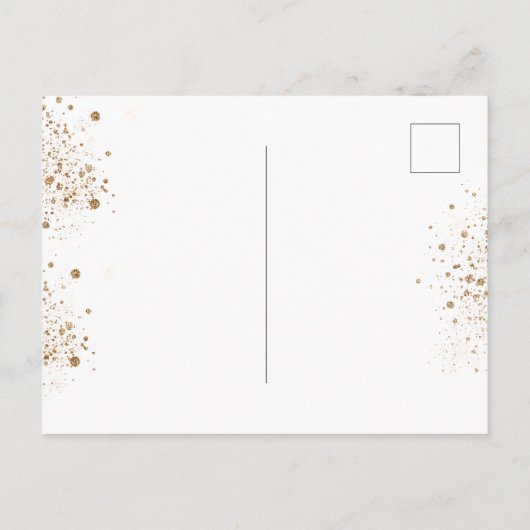 Baptisme eucalyptus greenery roos goudbloem uitnodiging briefkaart (Achterkant)