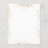 Baptisme eucalyptus white floral budget uitnodigin flyer (Achterkant)