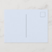 Baptisme eucalyptusblauw uitnodiging briefkaart (Achterkant)