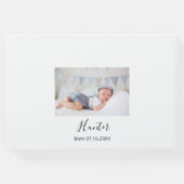 Baptisme eucalyptuszonnebloem gastenboek (Achterkant)