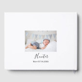 Baptisme eucalyptuszonnebloem gastenboek (Achterkant)