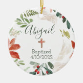 Baptisme Faith Date Kerstmis Ornament (Voorkant)