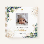 Baptisme foto eucalyptus greenery uit het Guest bo Notitieboek (Voorkant)