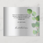 Baptisme foto Silver Eucalyptus bedankt! (Achterkant)