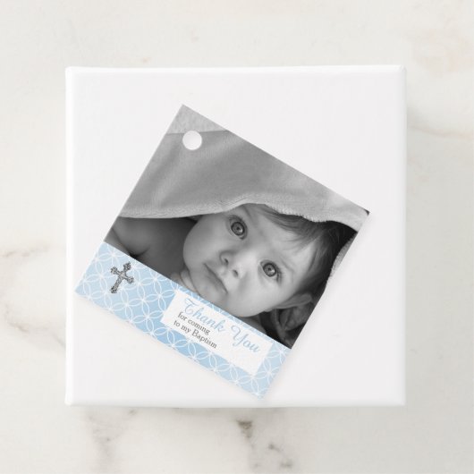 Baptisme | Foto van de tertiaire ringen van jongen Bedankjes Labels (In situ)