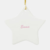 Baptisme Gefeliciteerd Roze Kind van God Keramisch Ornament (Achterkant)