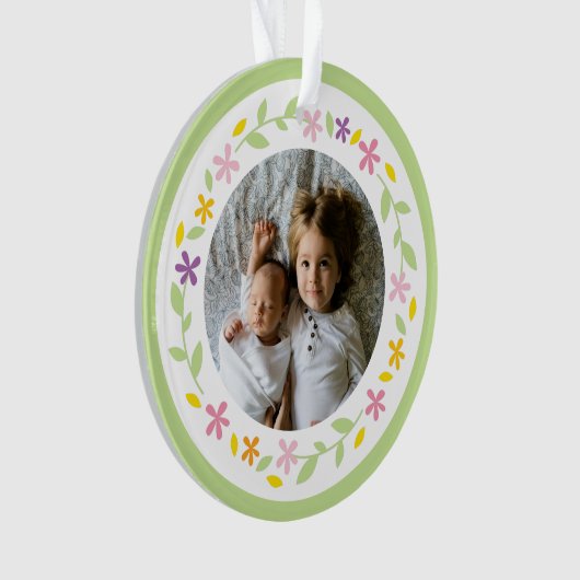 Baptisme Genderneutrale Kinder foto Ornament (voorkant)