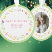 Baptisme Genderneutrale Kinder foto Ornament