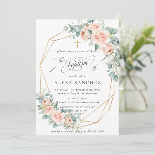 Baptisme Geometric Kaart (Staand voorkant)